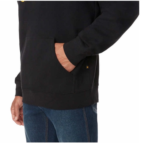 Caterpillar Men Hoodie ~ BLACK - Picture 3 of 3